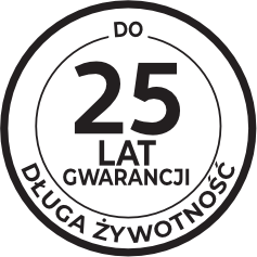 do 25 lat gwarancji